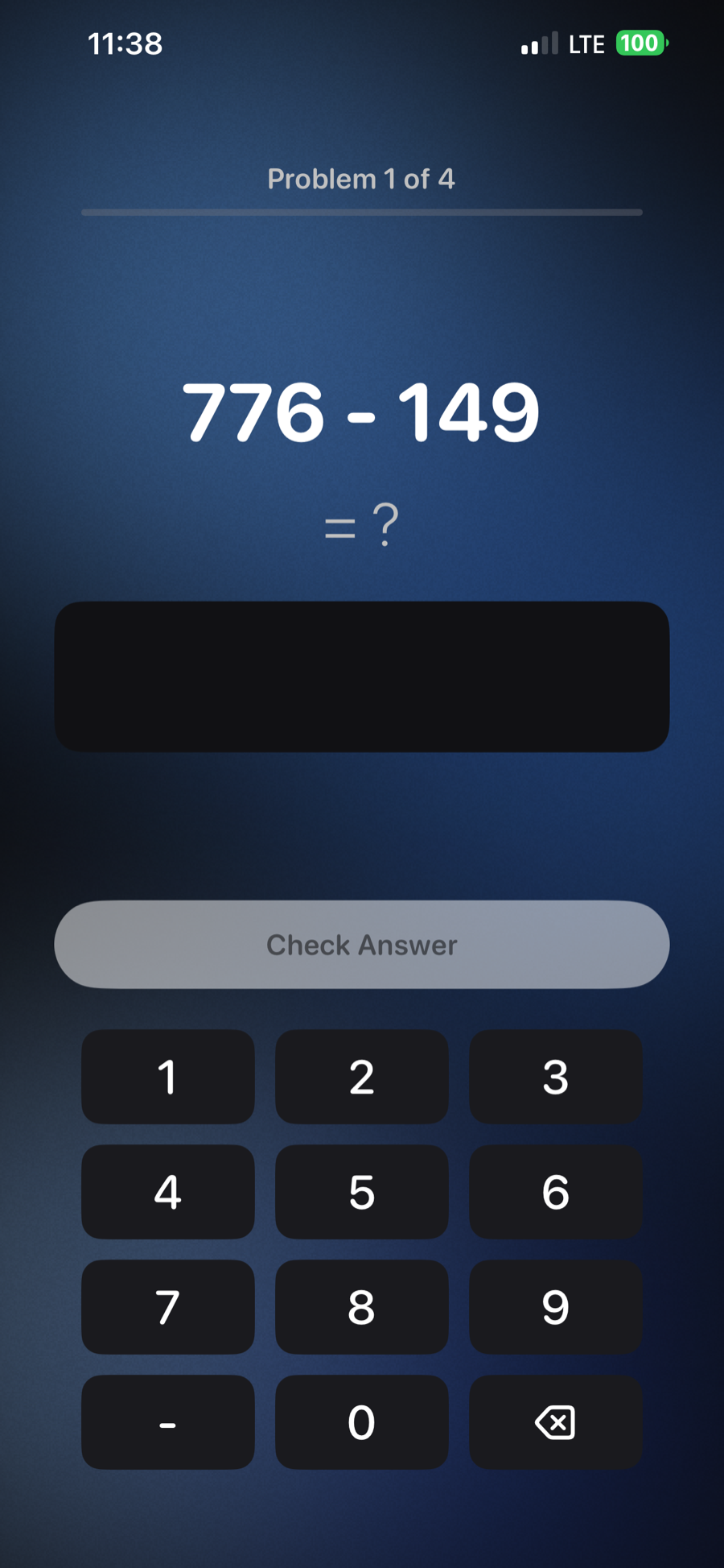 Numeric wake-up challenge